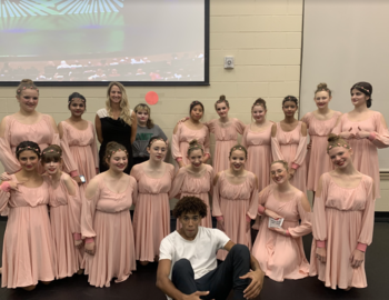 Mrs. Hill with 18 students