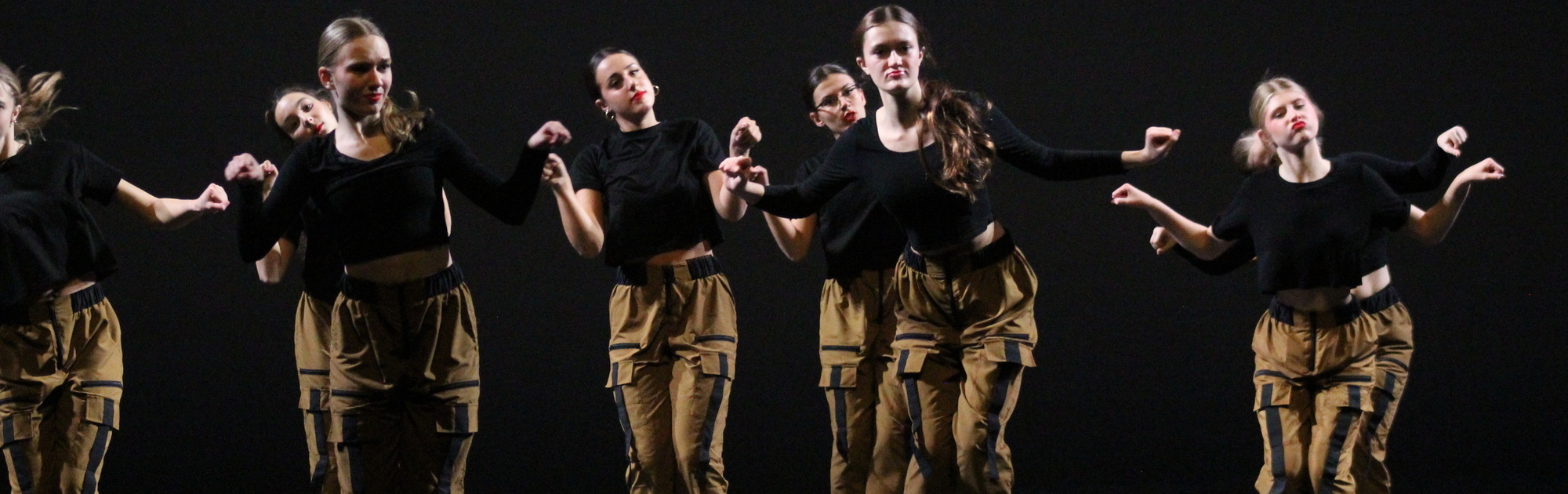 Dance pro performing a hip-hop piece during fall showcase.